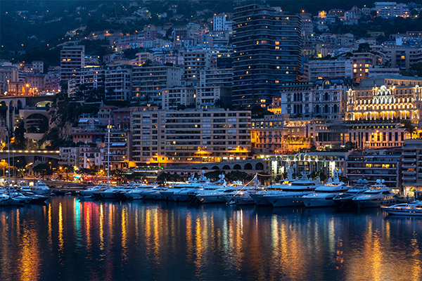 Principado de Mónaco en la Riviera Francesa
