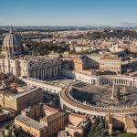 Vista aérea de la basílica de San Pedro